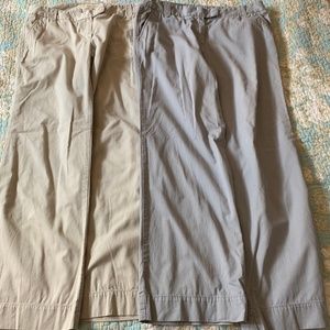 2 pairs J. Crew City Fit Chino 6S Classic Twill